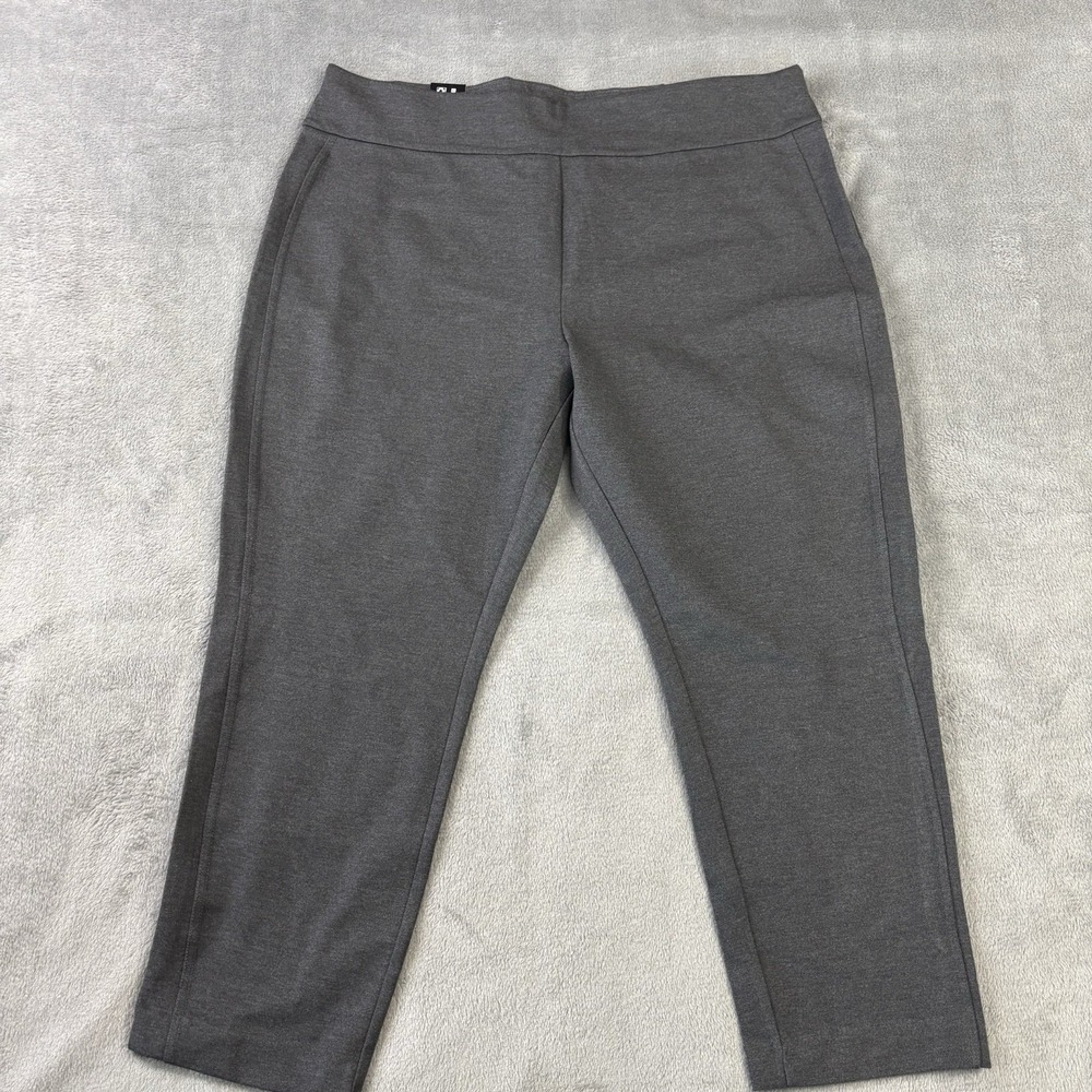 Express Pants Women 2XL Ponte Dress Charcoal Heather Office Business Preppy NWT